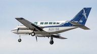 Eine Cessna 402 im Anflug