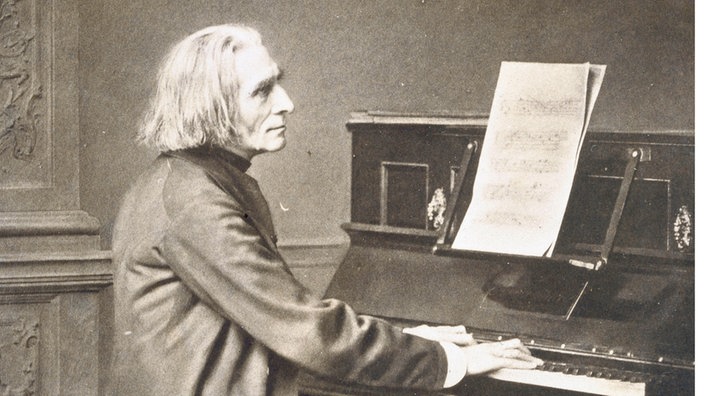 Franz Liszt am Klavier