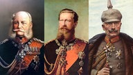 Kaiser Wilhelm I., Kaiser Friedrich III., Kaiser Wilhelm II.