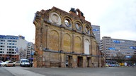 Die Ruine des Anhalter Bahnhofs an der Stresemannstraße in Berlin (Aufnahme vom  02.02.2015)