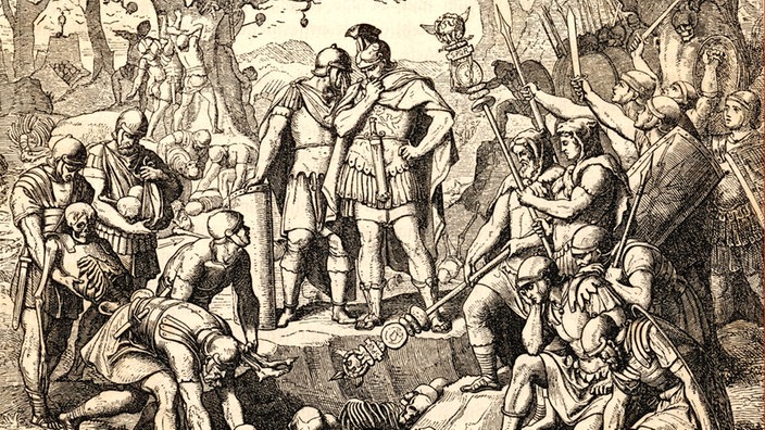 Germanicus beg. Rachefeldzug gg. d. rechtsrhein. Germanenstämme