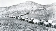 Siedlertrecks auf dem Weg nach Westen