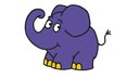 blauer Elefant