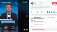 Screenshot von Tagesschau und Tik Tok