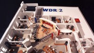 Modell des Programmzentrums von WDR 2