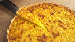 Eine Kürbis-Quiche