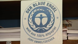 Das Bild zeigt das Siegel Blauer Engel.