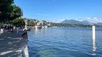 Das Bild zeigt die Seepromenade am Vierwaldstättersee.