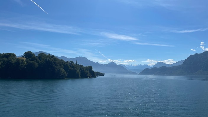 Das Bild zeigt den Vierwaldstättersee.