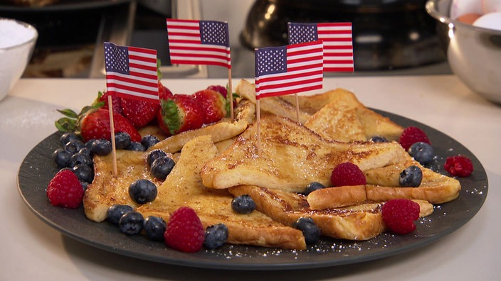 Das Bild zeigt Amerikanisches Frenchtoast.