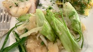 Kartoffelsalat mit Puntarelle