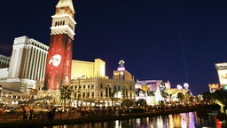 Der Las Vegas Boulevard bei Nacht