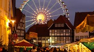 Altstadt mit Kirmes in Soest