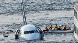 Notwasserung auf dem Hudson River