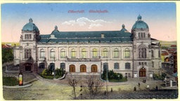 Zeichnung der historischen Stadthalle Wuppertal